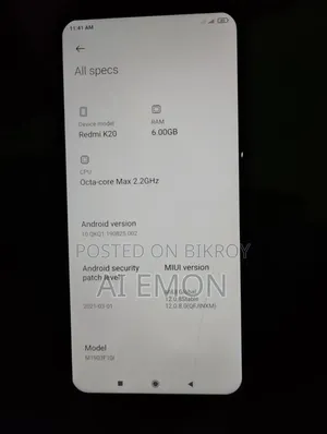 Xiaomi Redmi K20 128 GB White