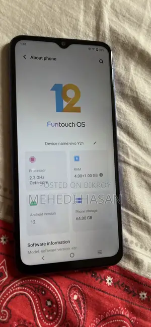 Vivo Y21 64 GB Blue