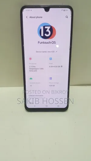 Vivo V20 128 GB Purple