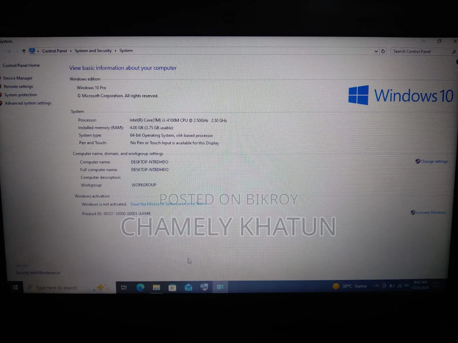 Laptop Lenovo ThinkPad Edge E440 4GB Intel Core I3 SSD 500GB