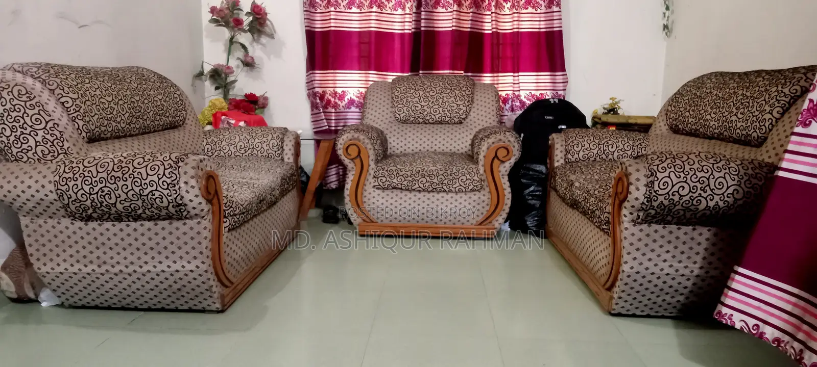 Wood Sofa (Used)