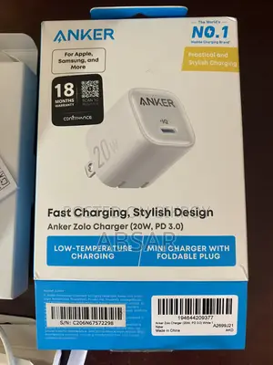 Anker Zolo 20 Watt+USB to Lightning Cable