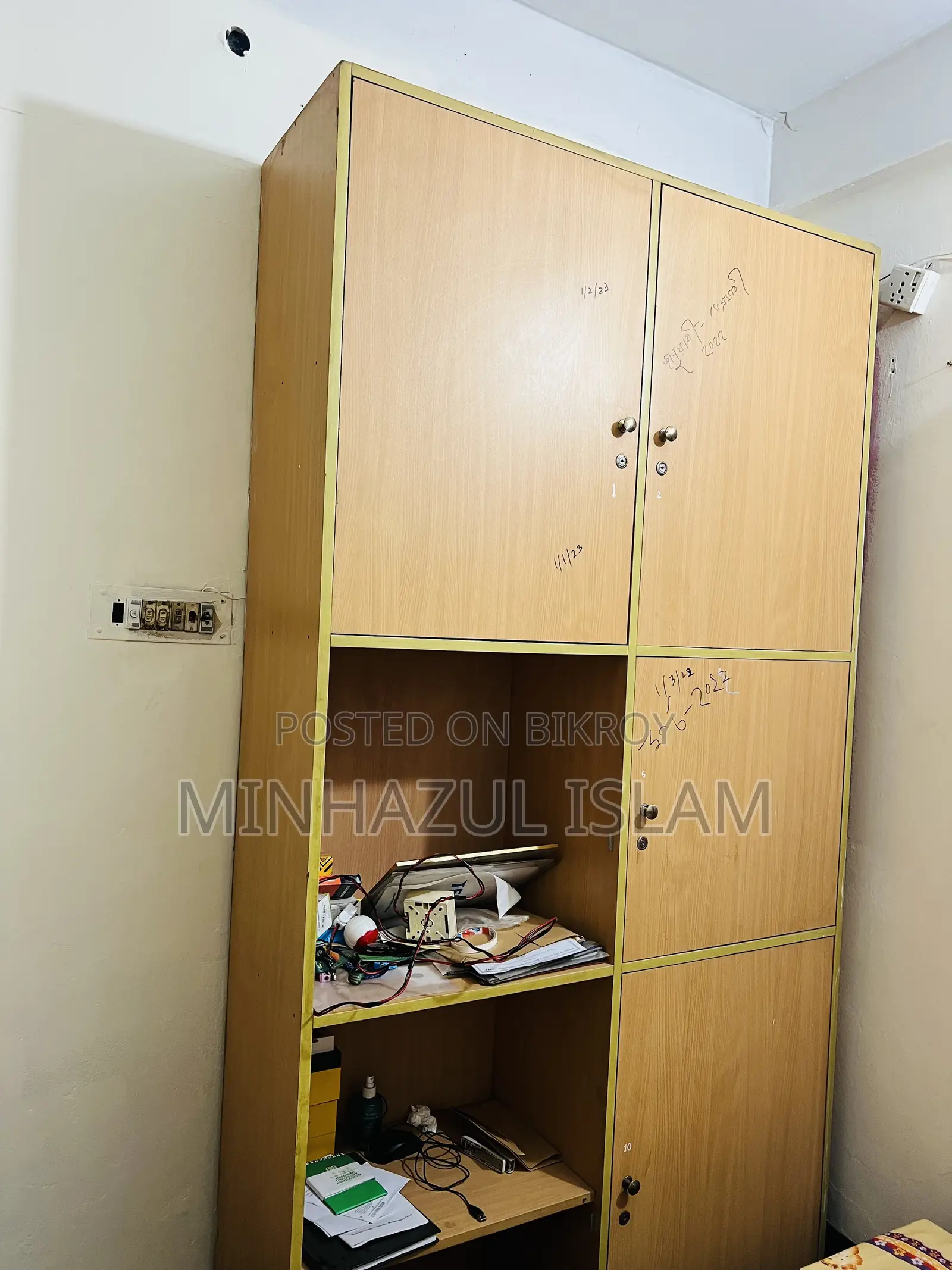 7 Office Tables and 5 File Cabinets for Sale