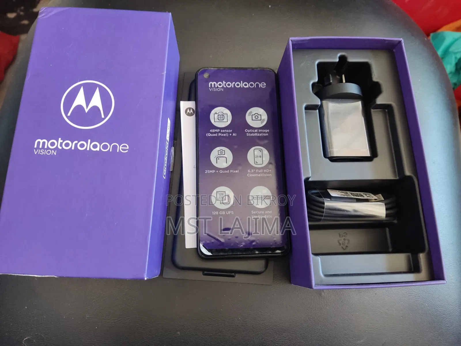 New Motorola Moto One Vision 128 GB Black