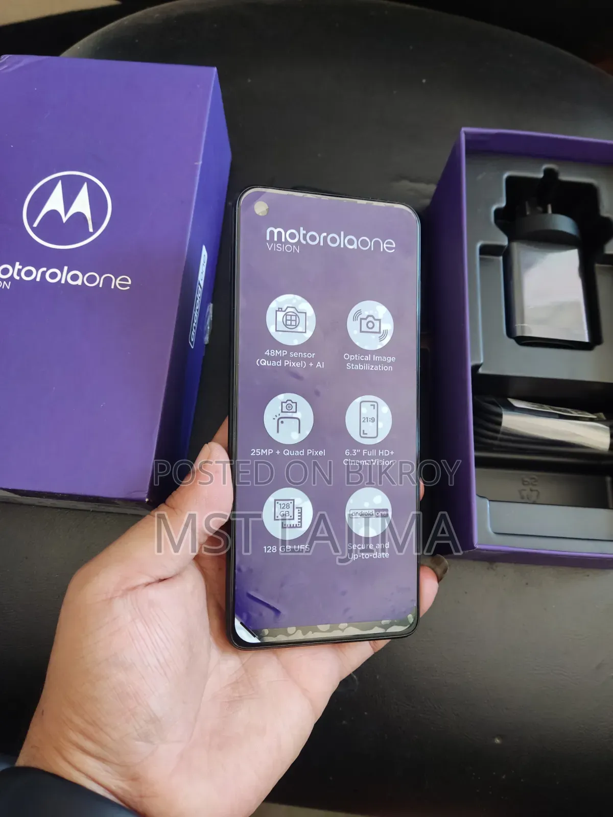 New Motorola Moto One Vision 128 GB Black