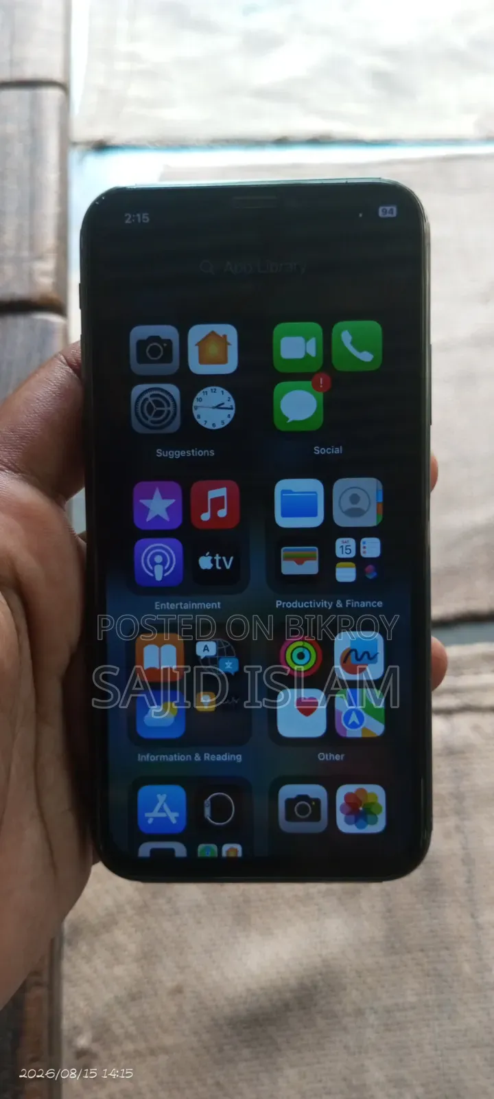 Apple iPhone X 256 GB Black