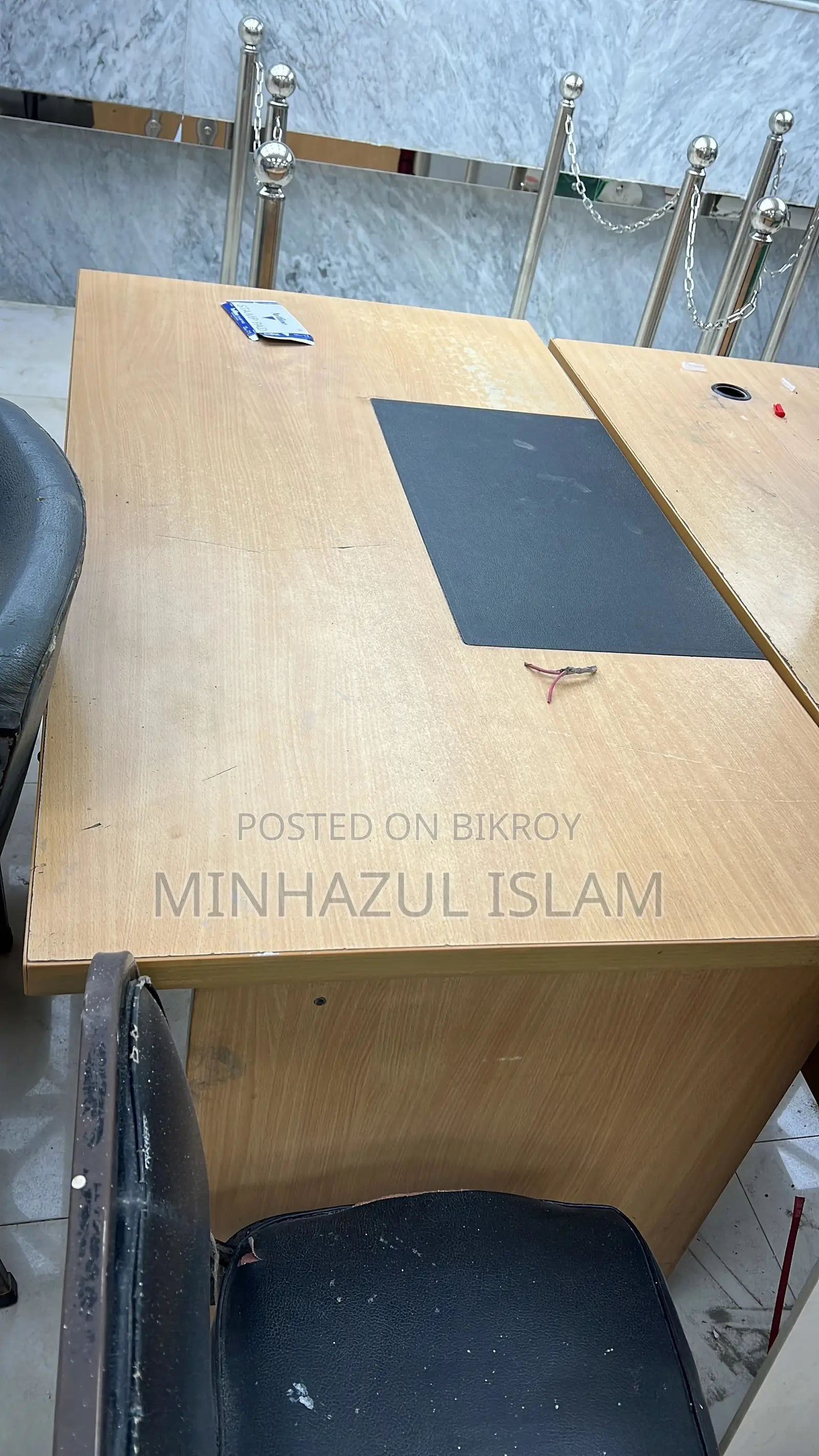 7 Office Tables and 5 File Cabinets for Sale