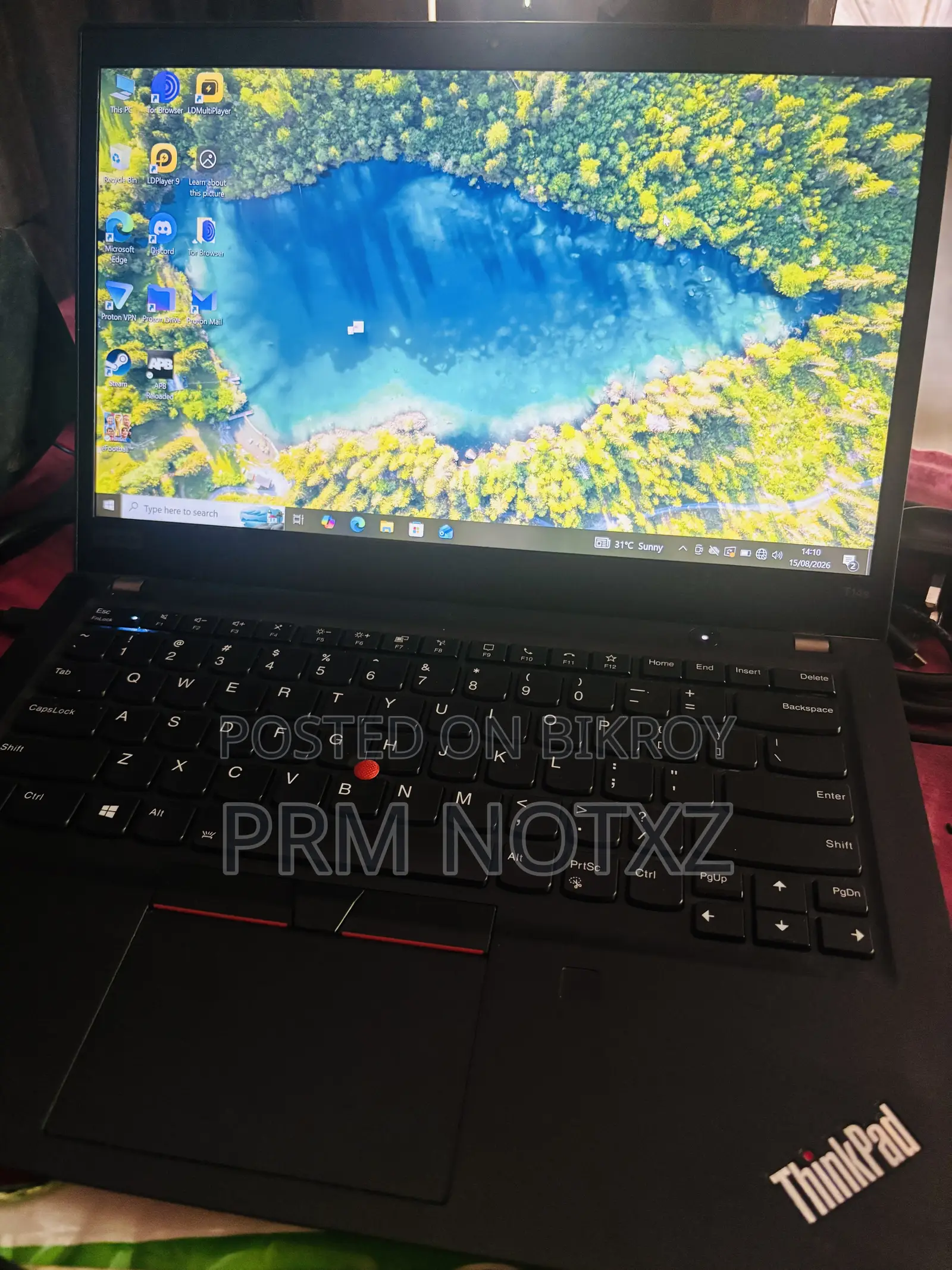 Laptop Lenovo ThinkPad T14 G1 8GB Intel Core I5 SSD 256GB