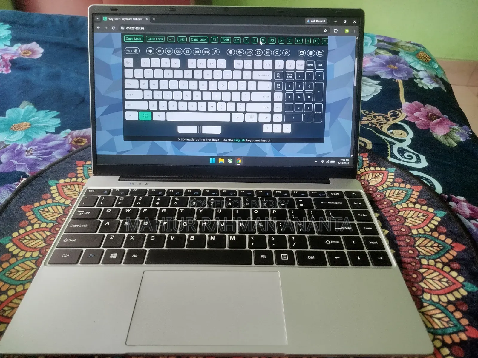 Laptop 8GB Intel Celeron SSD 512GB