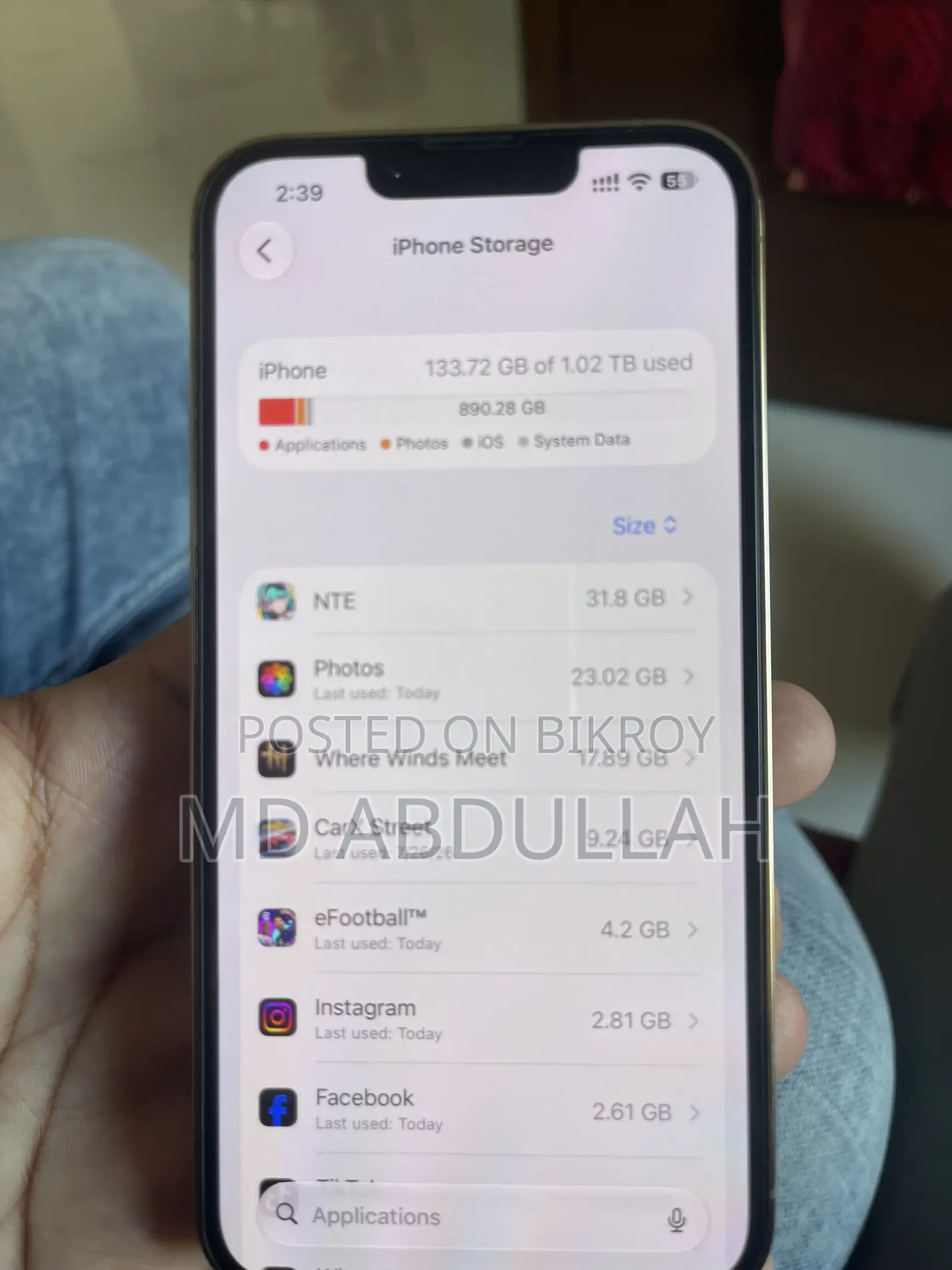 অ্যাপল আইফোন ১৩ প্রো ১ টিবি