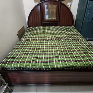King Size Wood Veneer Plywood Bed + Jajim