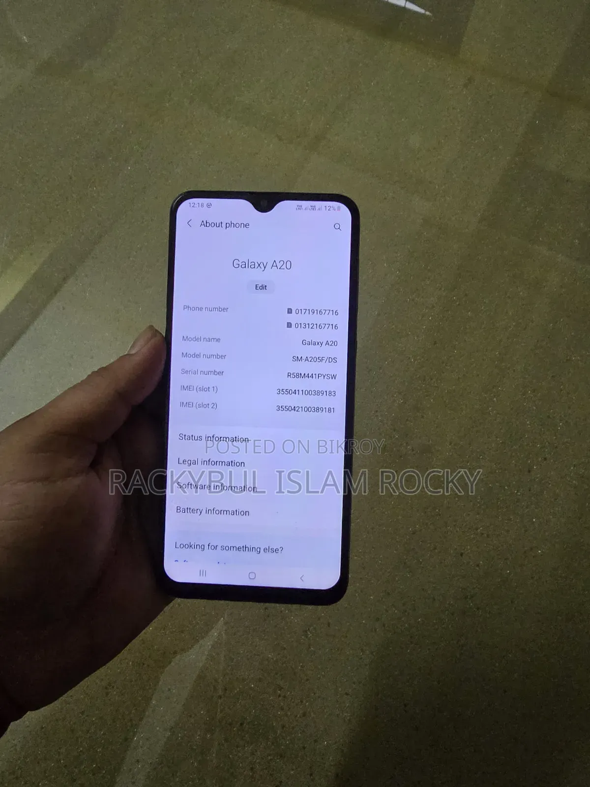 Samsung Galaxy A20 32 GB Blue