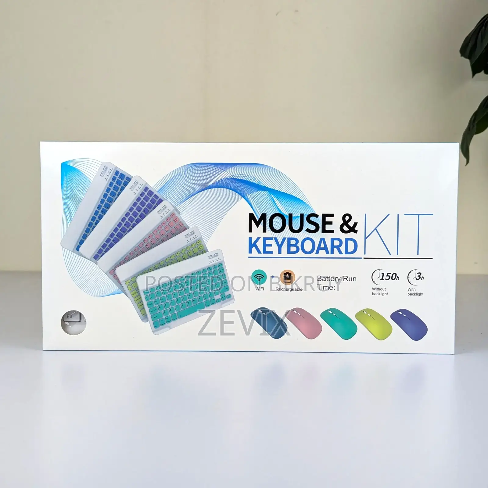 Wireless Mouse Keyboard Combo Kit (Slim Stylish Design)