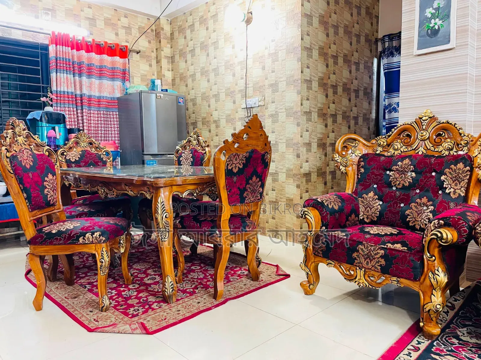 সেগুন কাঠের ডাইনিং টেবিল বিক্রি হবে