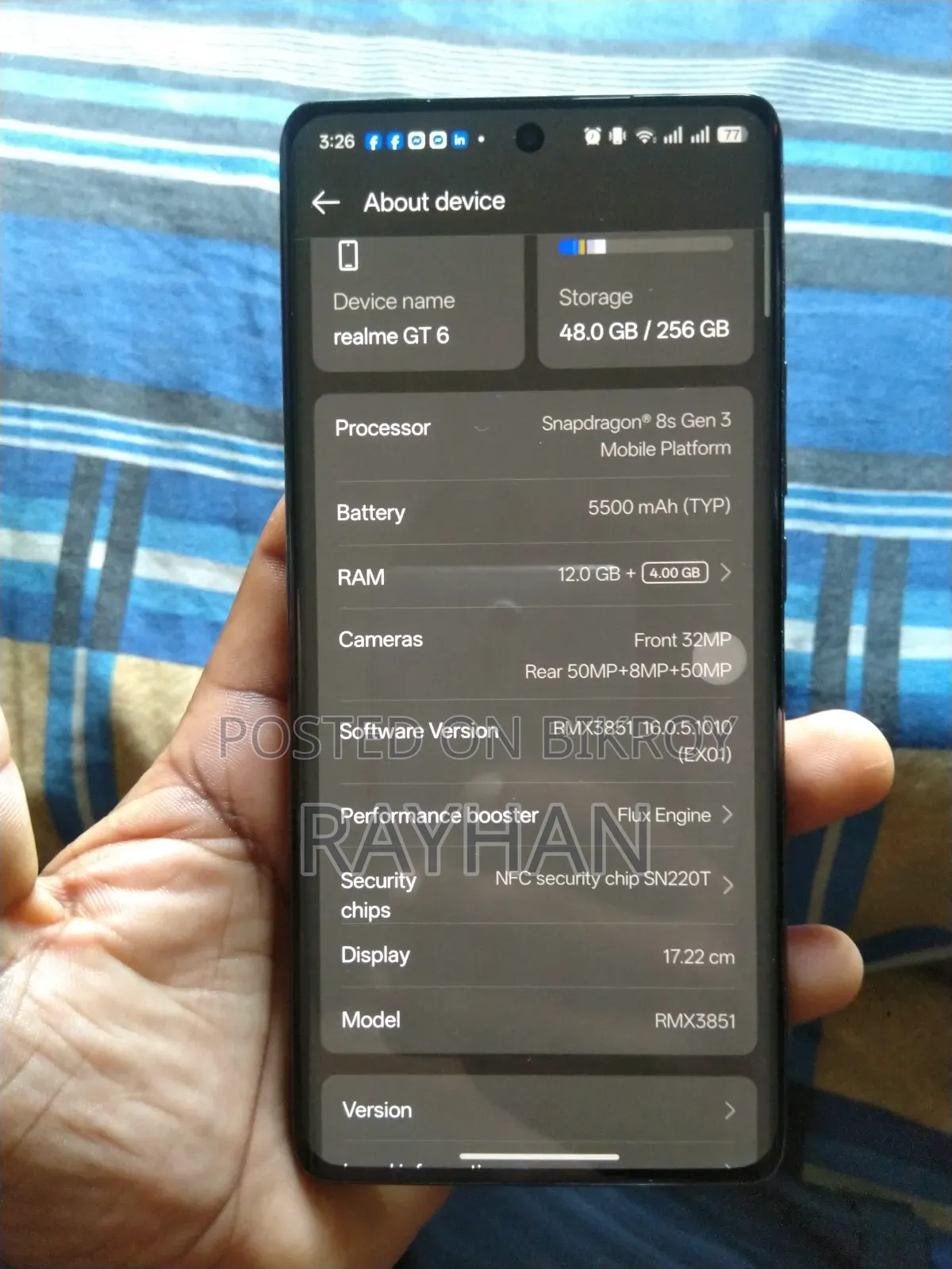 রিয়েলমি জিটি ৬ ২৫৬ জিবি গ্রিন