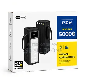 PZX V89s 50000mAh Power Bank With 22.5W PD Fast Charging LED Light