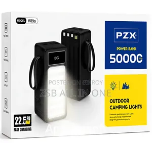 PZX V89s 50000mAh Power Bank With 22.5W PD Fast Charging LED Light