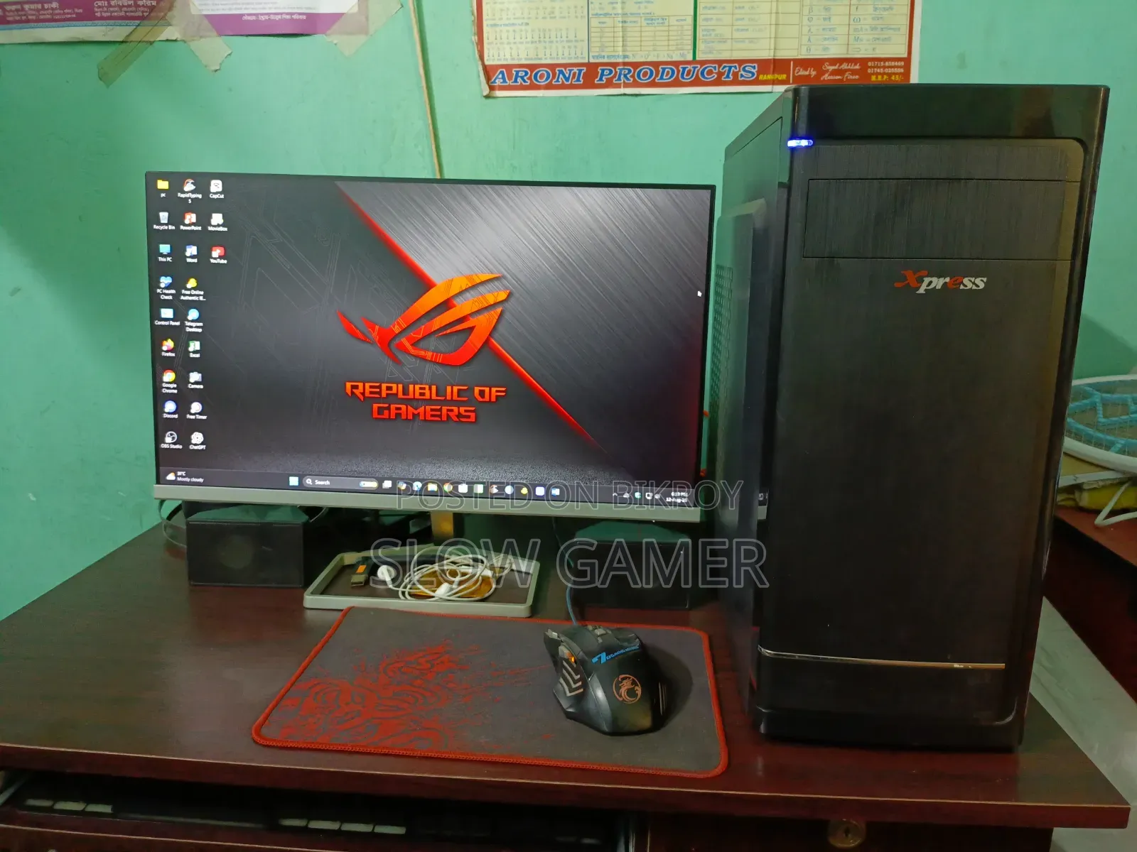 Desktop Computer Asus 8GB AMD Ryzen 5 SSD 256GB