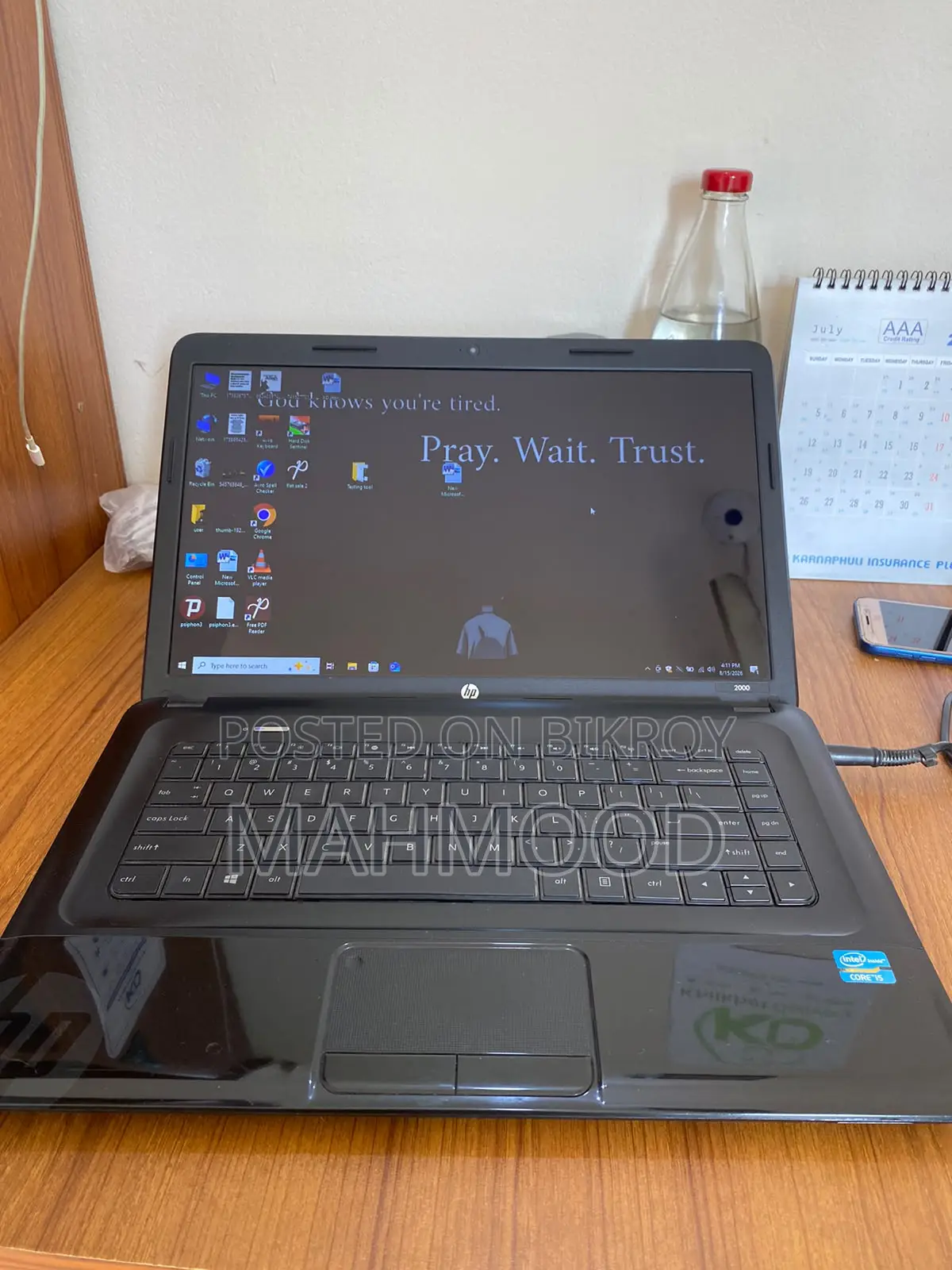Laptop HP 4GB Intel Core I5 SSD 256GB