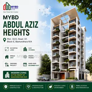 মাইবিডি আব্দুল আজিজ, বসুন্ধরায় ৪ বেডরুমের অ্যাপার্টমেন্ট বিক্রয়