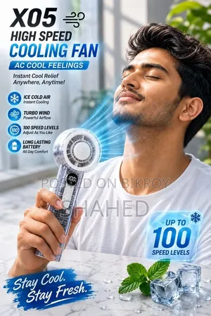X05 Handheld High-Speed Cooling Fan