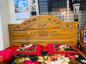 সেগুন কাঠের বক্স খাট