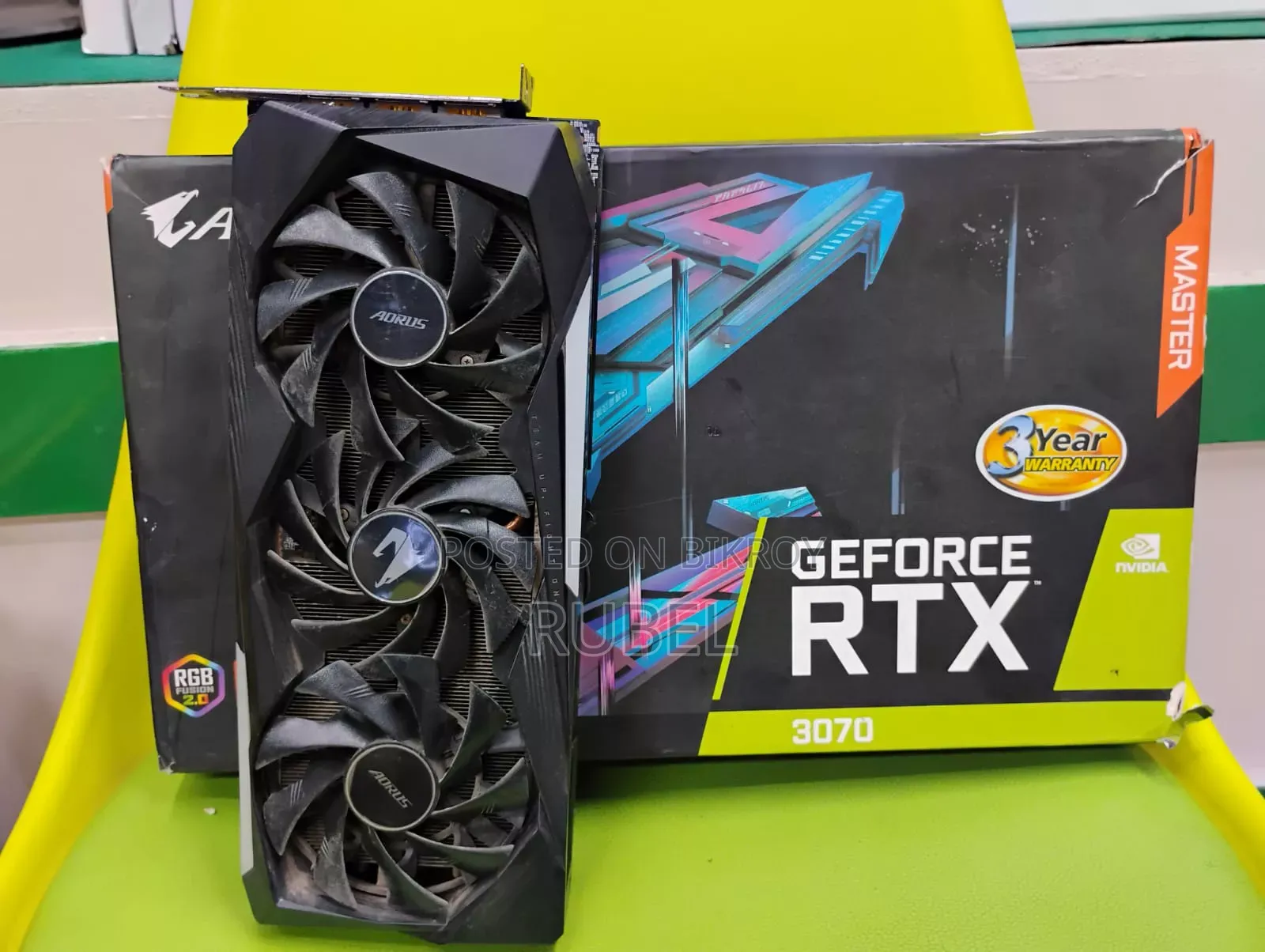 Aorus RTX 3070 Ddr6 Graphics Card 8gb