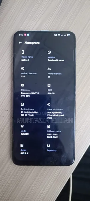 Realme X 128 GB Black