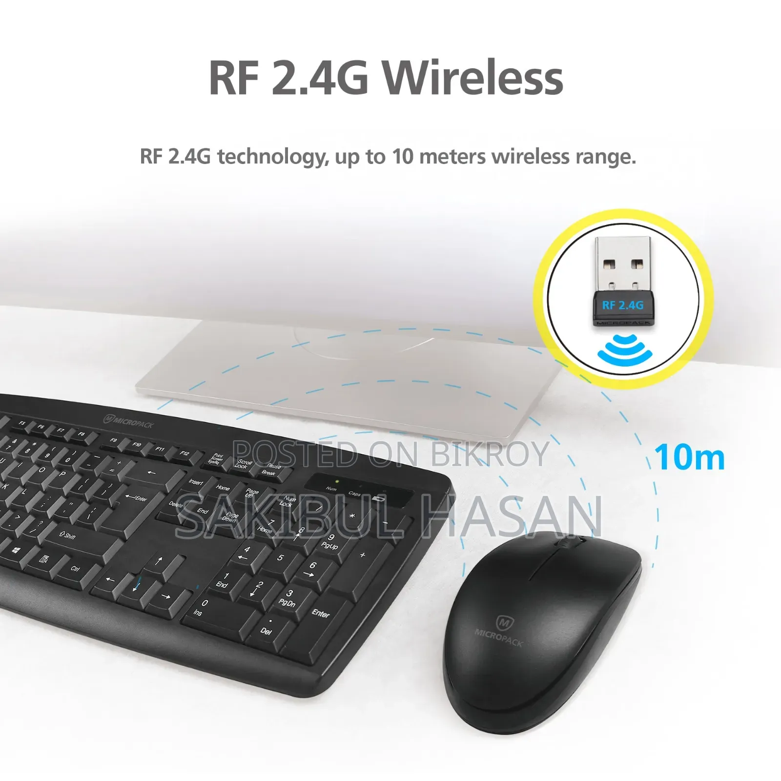 Micropack KM-203W Wireless Combo Keyboard & Mouse