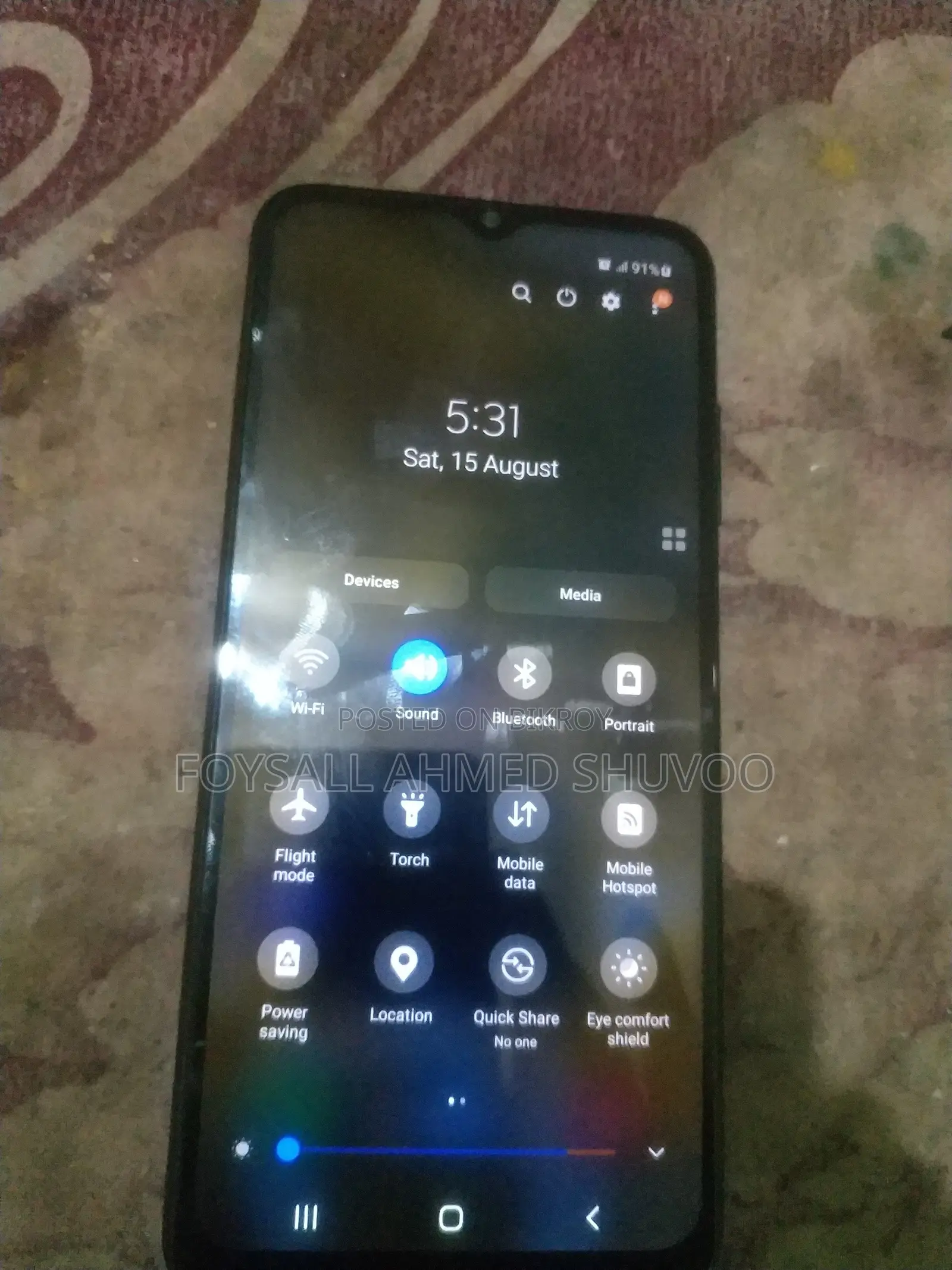 স্যামসাং গ্যালাক্সি এ০৩এস ৬৪ জিবি ব্ল্যাক