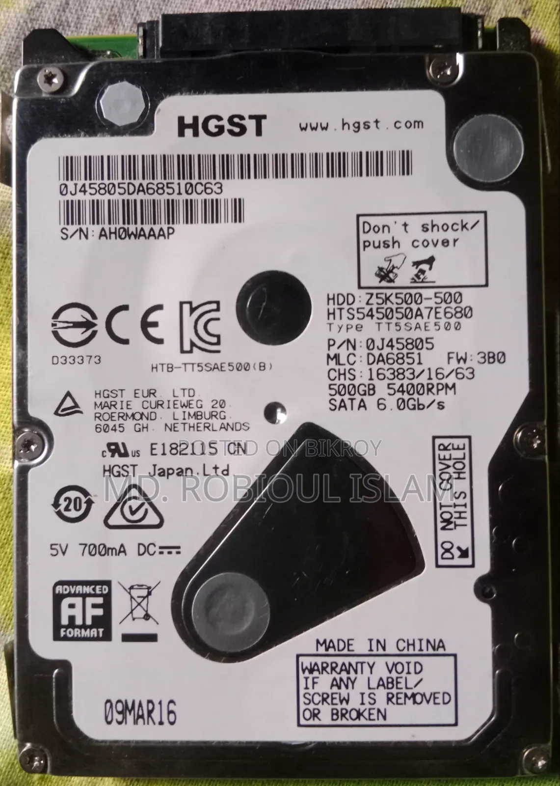 Laptop HDD