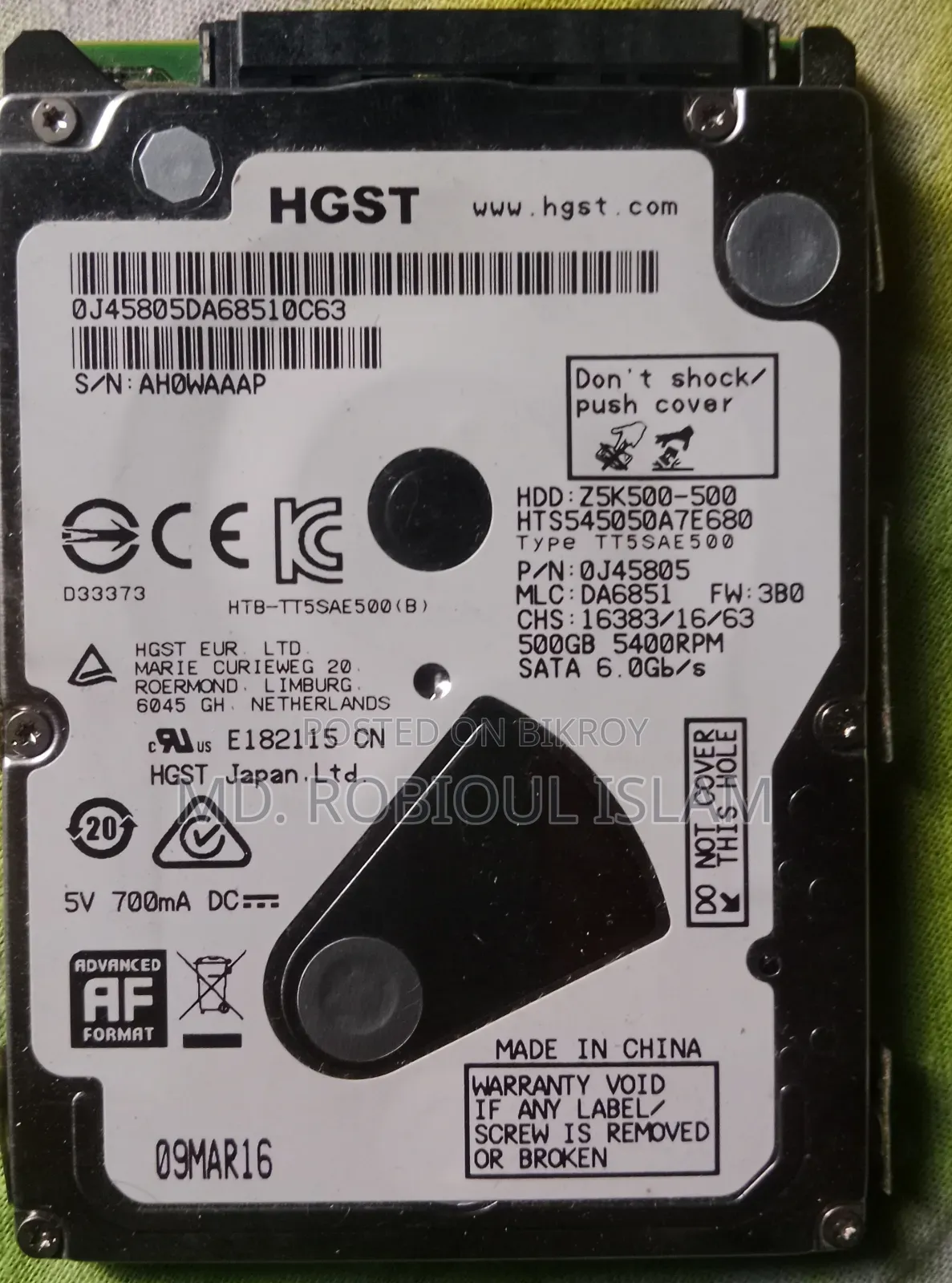Laptop HDD