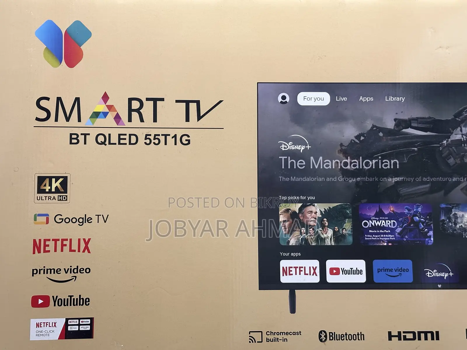 Butterfly 55 Inch QLED Smart TV