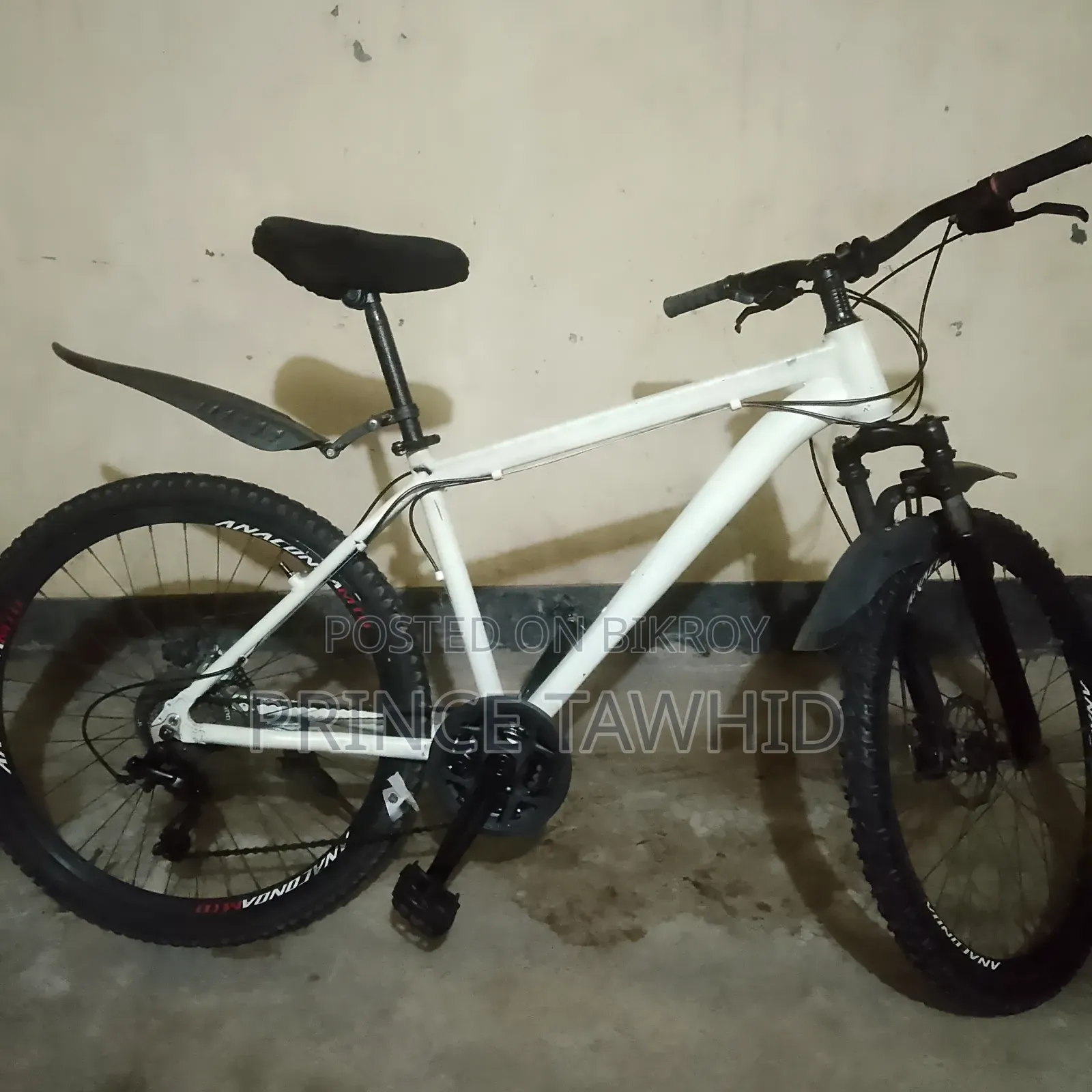 এমটিবি বাইসাইকেল ২৬ ইঞ্চি (কাস্টম পেইন্টেড ম্যাট ব্ল্যাক অ্যান্ড হোয়াইট)