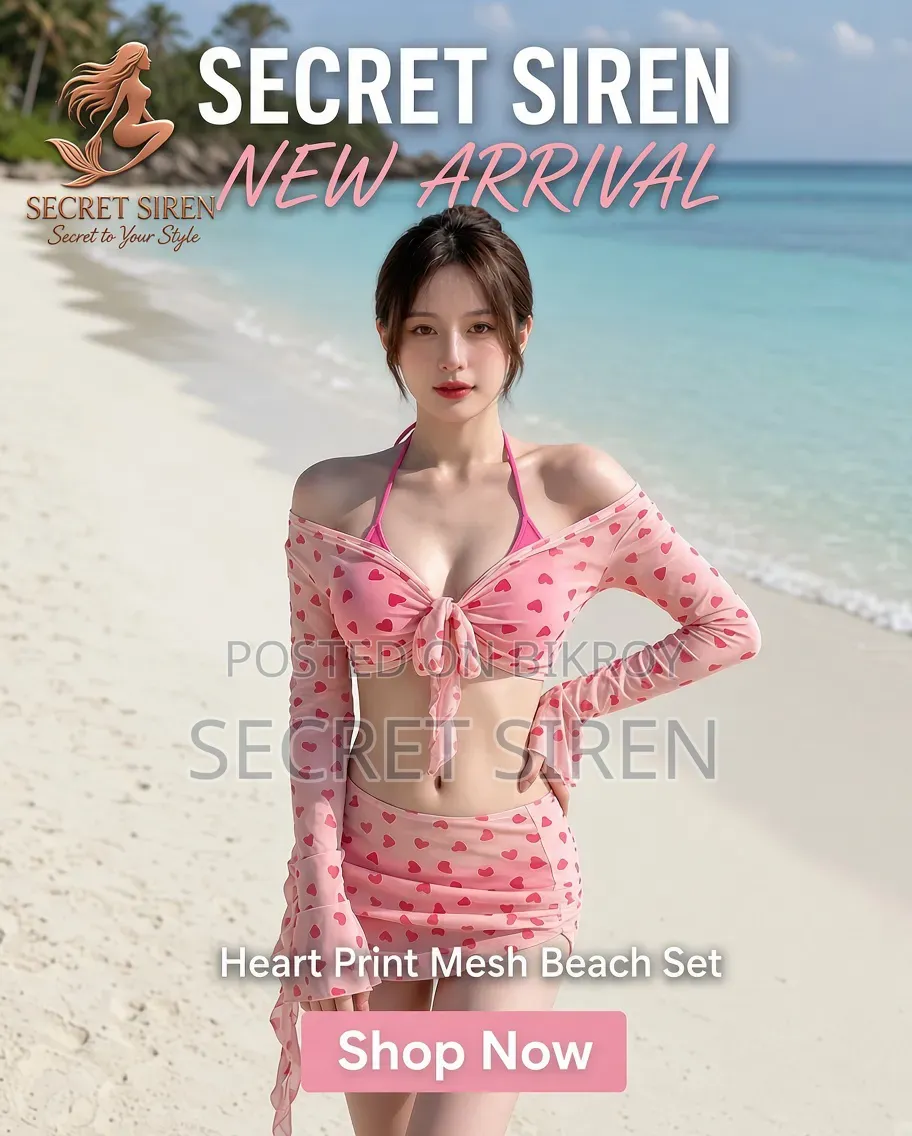 Women’s Floral Halter Neck High Waist Bikini Set With Beach Cover-Up