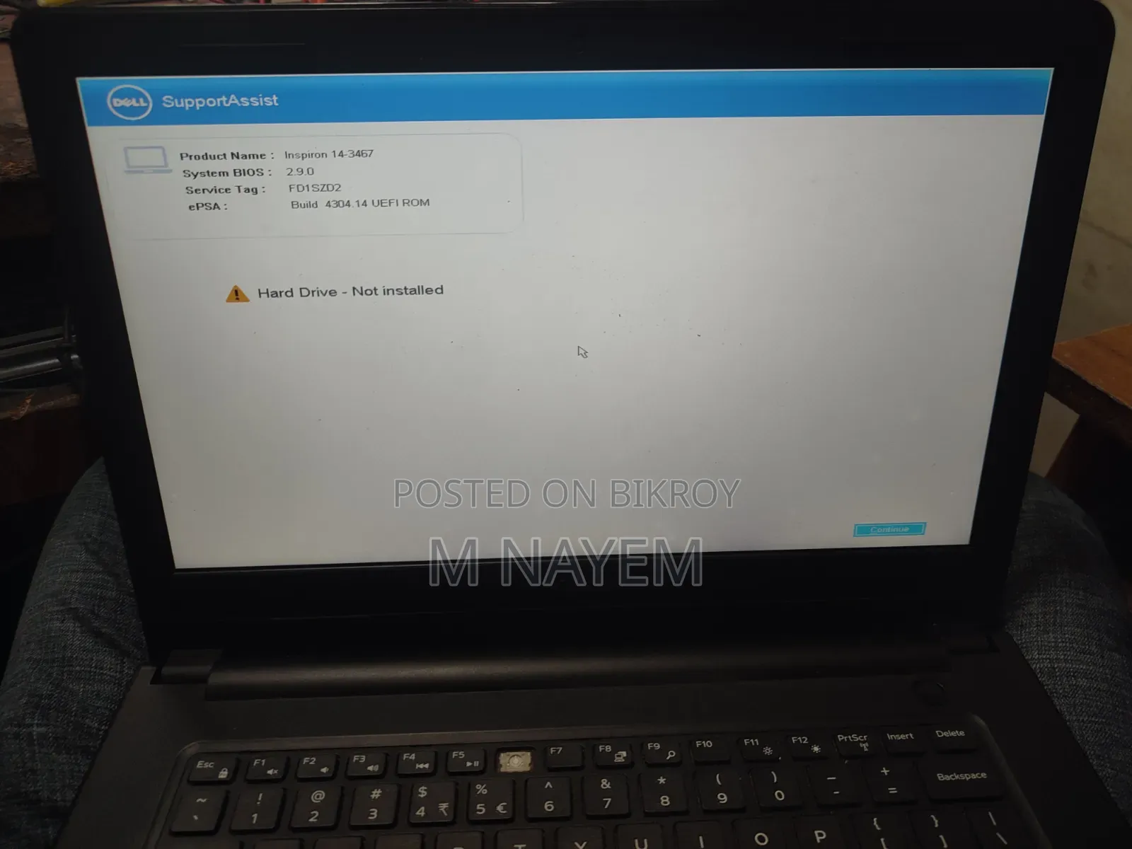 Laptop Dell Inspiron 14 8GB Intel Core i3 SSD 128GB