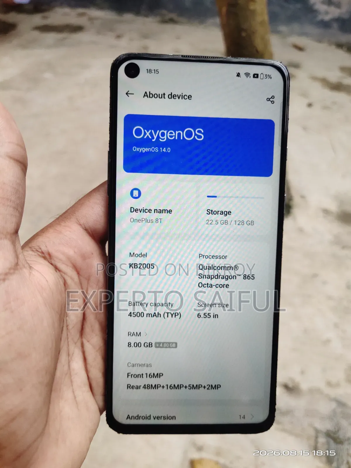 OnePlus 8T 128 GB Blue