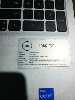 Laptop Dell Inspiron 15 8GB Intel Core I3 HDD+SSD 512GB