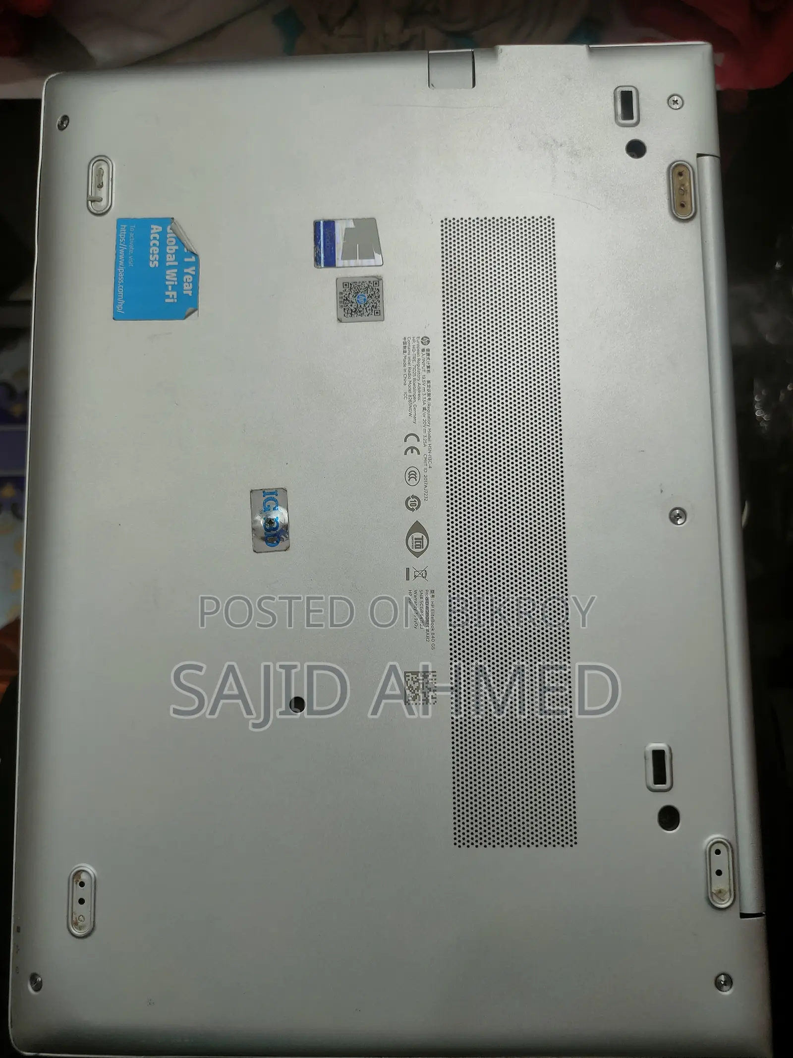 Laptop HP EliteBook 840 G5 8GB Intel Core I5 SSD 256GB