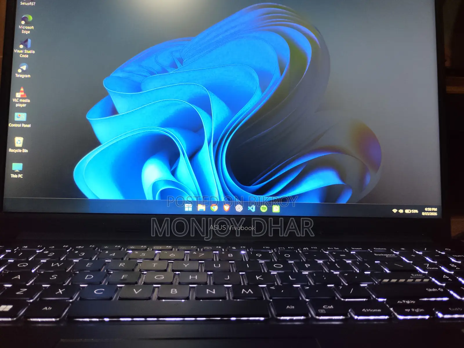 Laptop ASUS Vivobook 15 8GB Intel Core I3 SSD 512GB