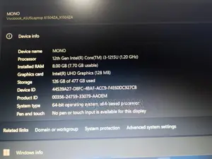Laptop ASUS Vivobook 15 8GB Intel Core I3 SSD 512GB