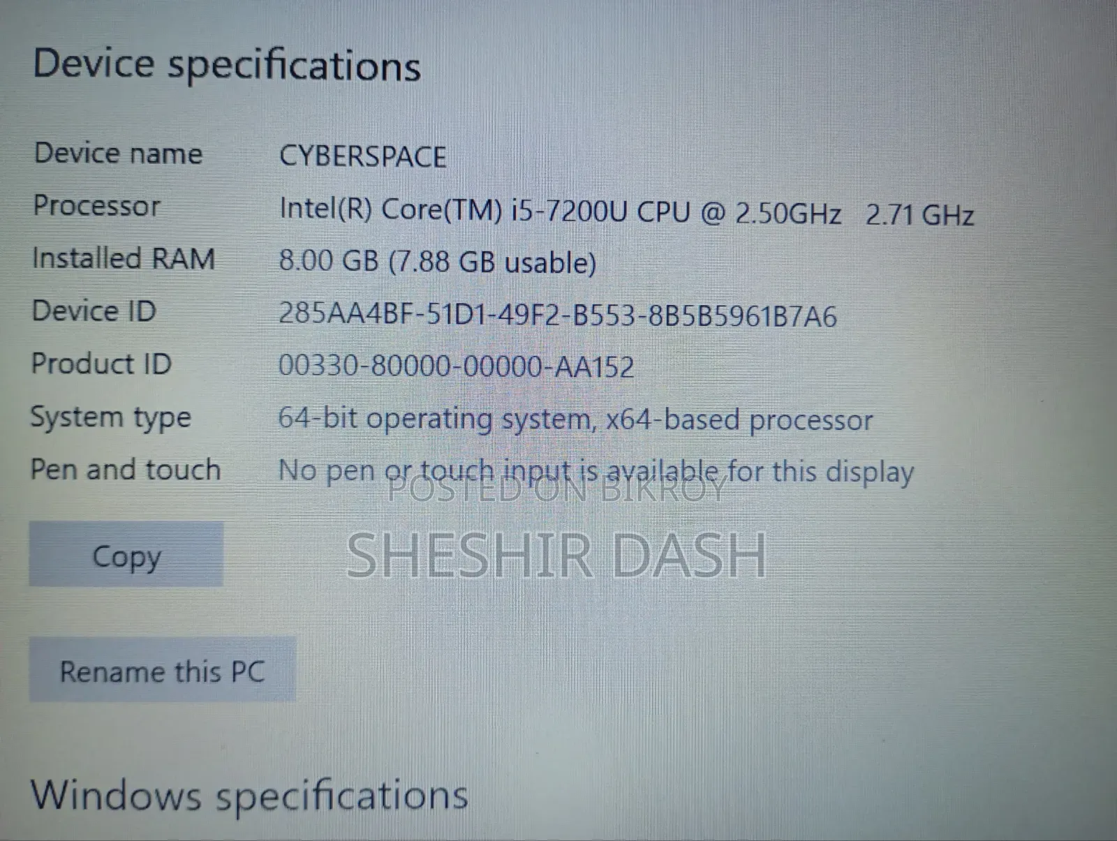 Laptop HP EliteBook 840 G4 8GB RAM Intel Core I5 SSD 256GB