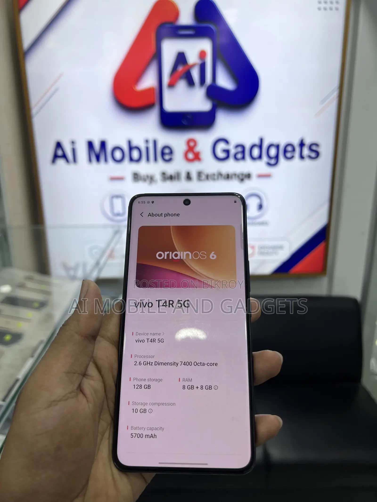 Vivo T4R 128 GB Blue