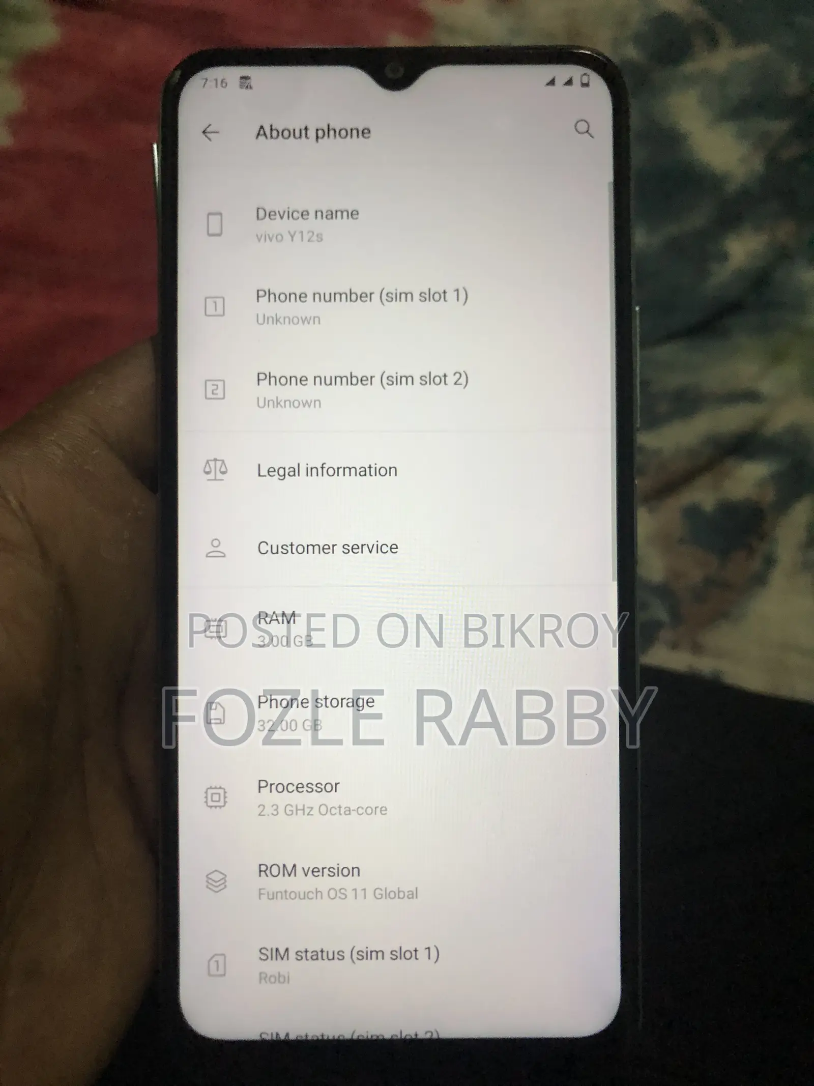 Vivo Y12s 32 GB White