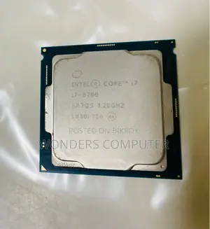 Core I7 8th Gen -8700 Coffee Lake 6-Core 3.2 GHz (4.6 GHz Turbo)