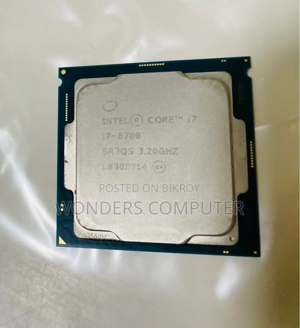 Core I7 8th Gen -8700 Coffee Lake 6-Core 3.2 GHz (4.6 GHz Turbo)