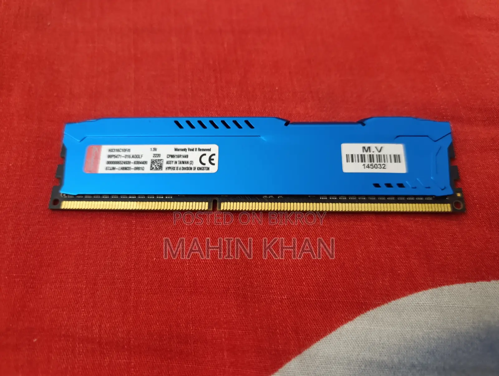 Kingston HyperX Fury 8GB DDR3 RAM