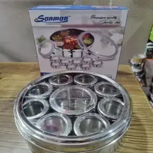 9 in 1 Stainless Steel Multipurpose Spice Box