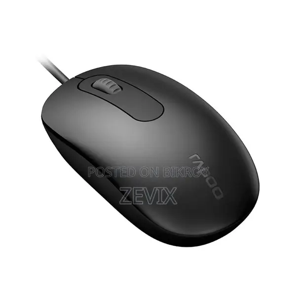 Rapoo N200 Wired Optical Mouse – Black