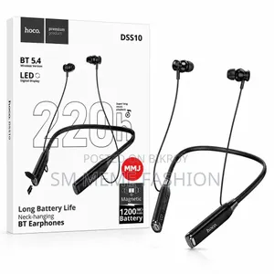 Hoco DSS10 BT 5.4 Wireless Neckband Earphone 1200mAh